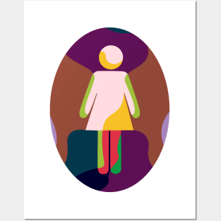 Colorful Woman Posters and Art